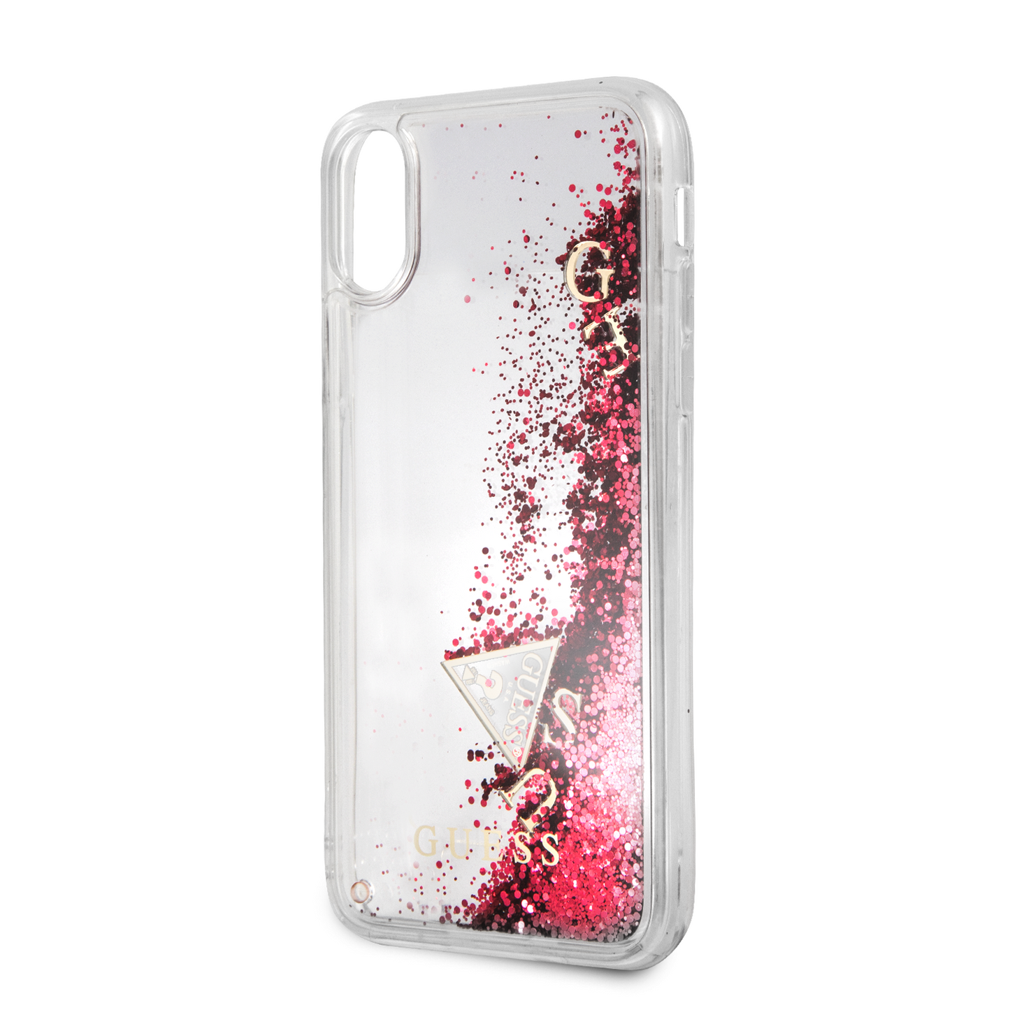 Funda Case Guess Brillos Líquidos Roja iPhone X/xs - ForwardContigo