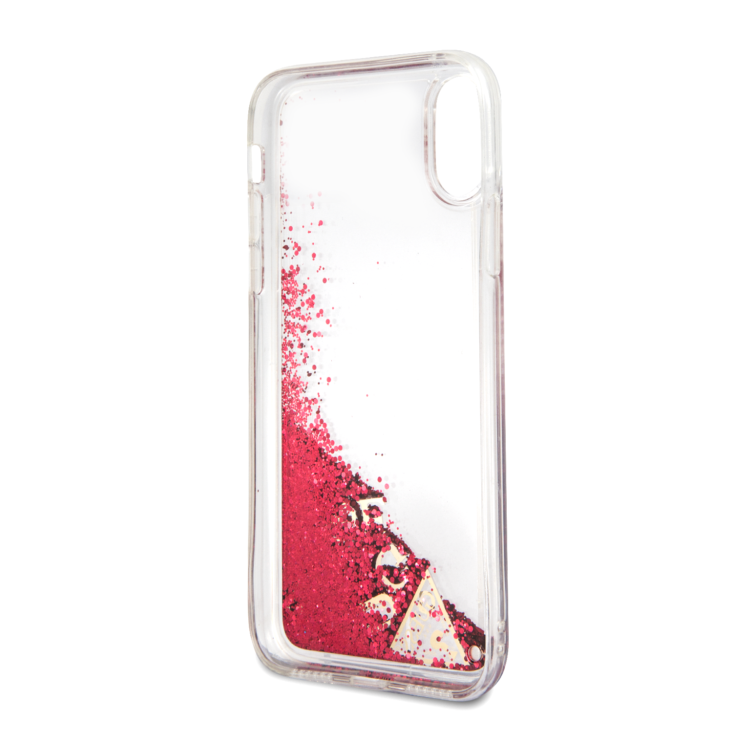 Funda Case Guess Brillos Líquidos Roja iPhone X/xs - ForwardContigo