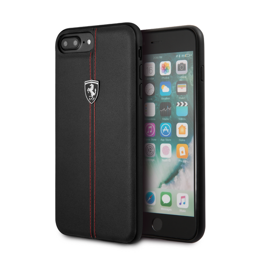 Funda Case Cuero Ferrari Rojas/negro iPhone 6,7,8 Plus - ForwardContigo