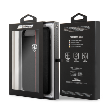 Funda Case Cuero Ferrari Rojas/negro iPhone 6,7,8 Plus - ForwardContigo