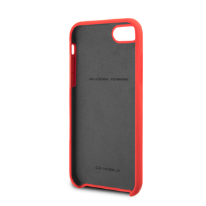 Case/Funda Ferrari Negro iPhone SE 2022, 6, 7 y 8 + Cristal Protector GRATIS