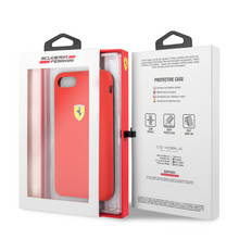Cargar imagen en el visor de la galería, Case Funda Silicon Roja Ferrari Ip 6,7,8 y SE - ForwardContigo