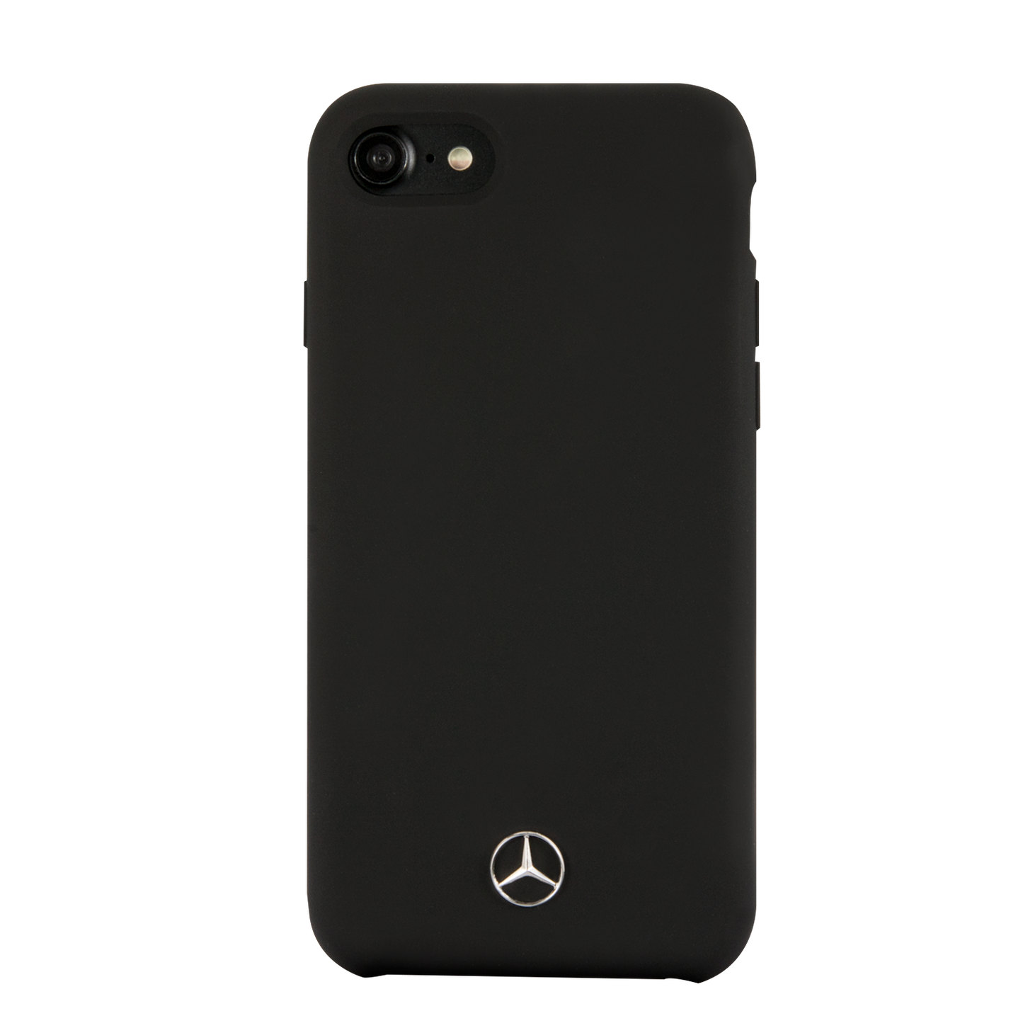 Case Funda Mercedes Benz silicon negra iPhone 6, 7, 8 y SE - ForwardContigo