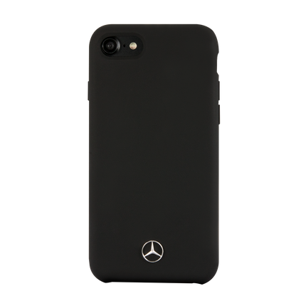 Case Funda Mercedes Benz silicon negra iPhone 6, 7, 8 y SE - ForwardContigo