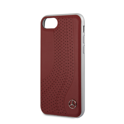 Funda Case Mercedes Benz Arcos Piel Roja Ip 6,7,8 y SE - ForwardContigo