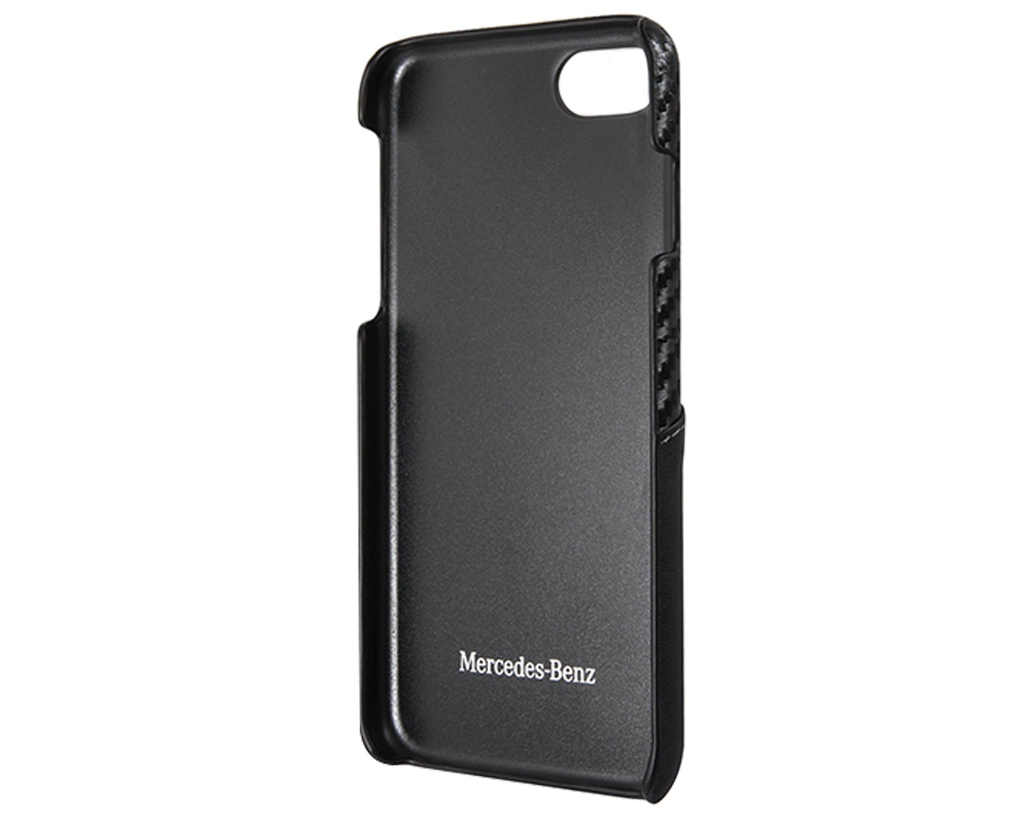 Case/Funda Ferrari de Piel Color Negro con Logo Plateado iPhone SE
