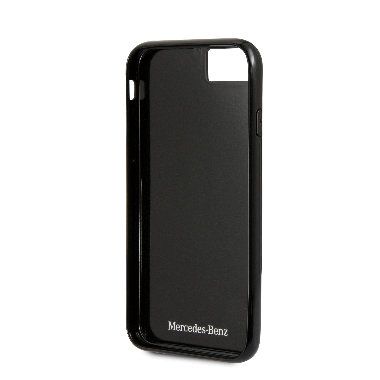 Case Funda Mercedes Benz Fibra de carbono negra iPhone 6, 7, 8 y SE - ForwardContigo