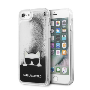 Case/Funda Karl Lagerfeld & Choupette Gafas Negras iPhone SE 2022, 6, 7 y 8 + Cristal Protector GRATIS