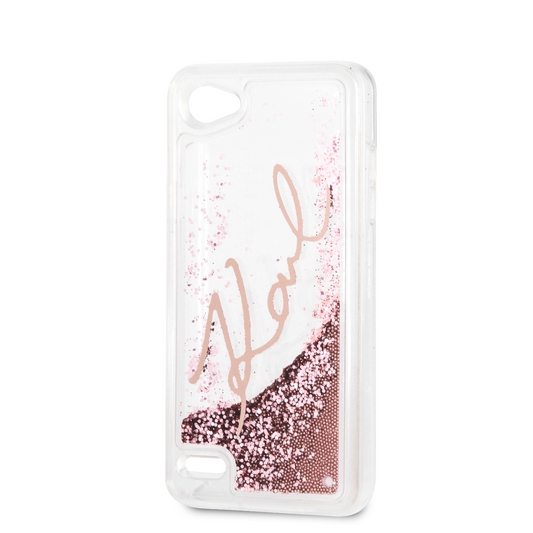 Funda Case Firma Karl Brillo Liquido Rosa LG Q6 - ForwardContigo