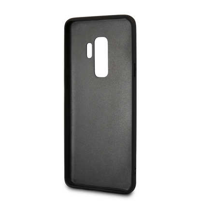 Case Funda BMW piel negra letras suaje S9 Plus - ForwardContigo