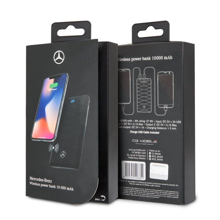 Power Bank Mercedes Benz inalambrico 10,000 mAh - ForwardContigo