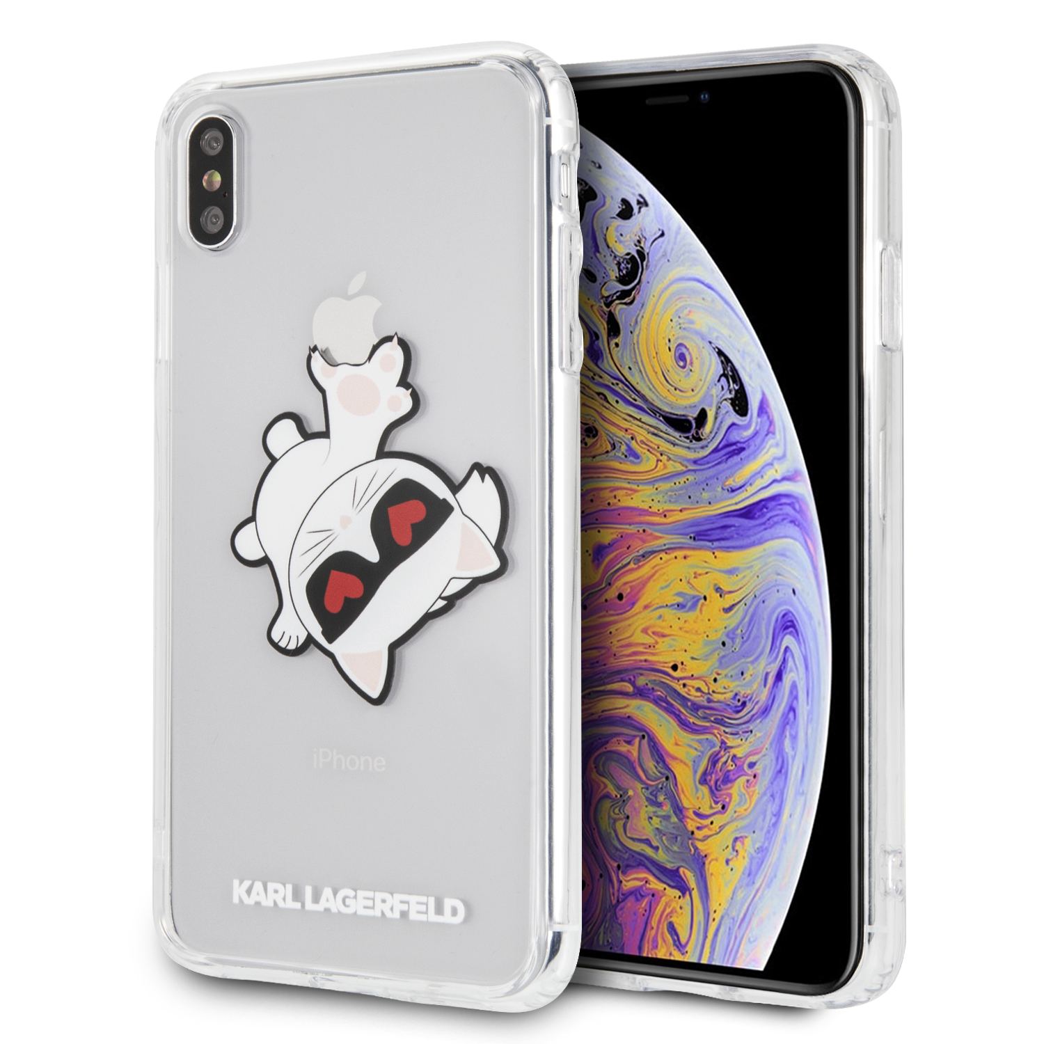 Funda Case Karl  Lagerfeld Choupette Sujeta Logo iPhone Xs Max - ForwardContigo