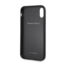 Cargar imagen en el visor de la galería, Case Funda Ferrari piel Negra flechas iPhone XR