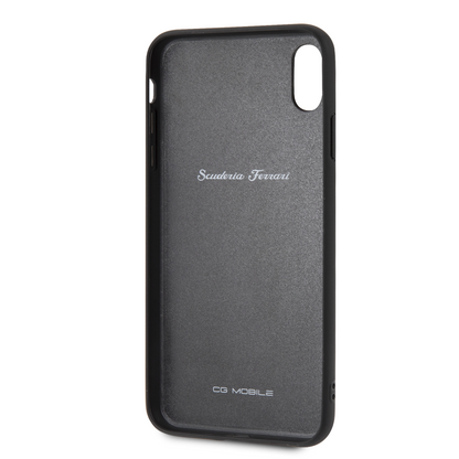 Funda Case Ferrari Piel Negra Flechas  iPhone Xs Max - ForwardContigo