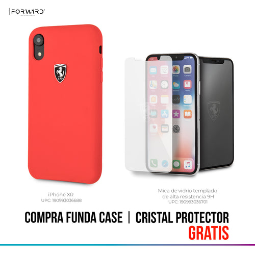 Funda Case Ferrari Silicon Roja iPhone Xr