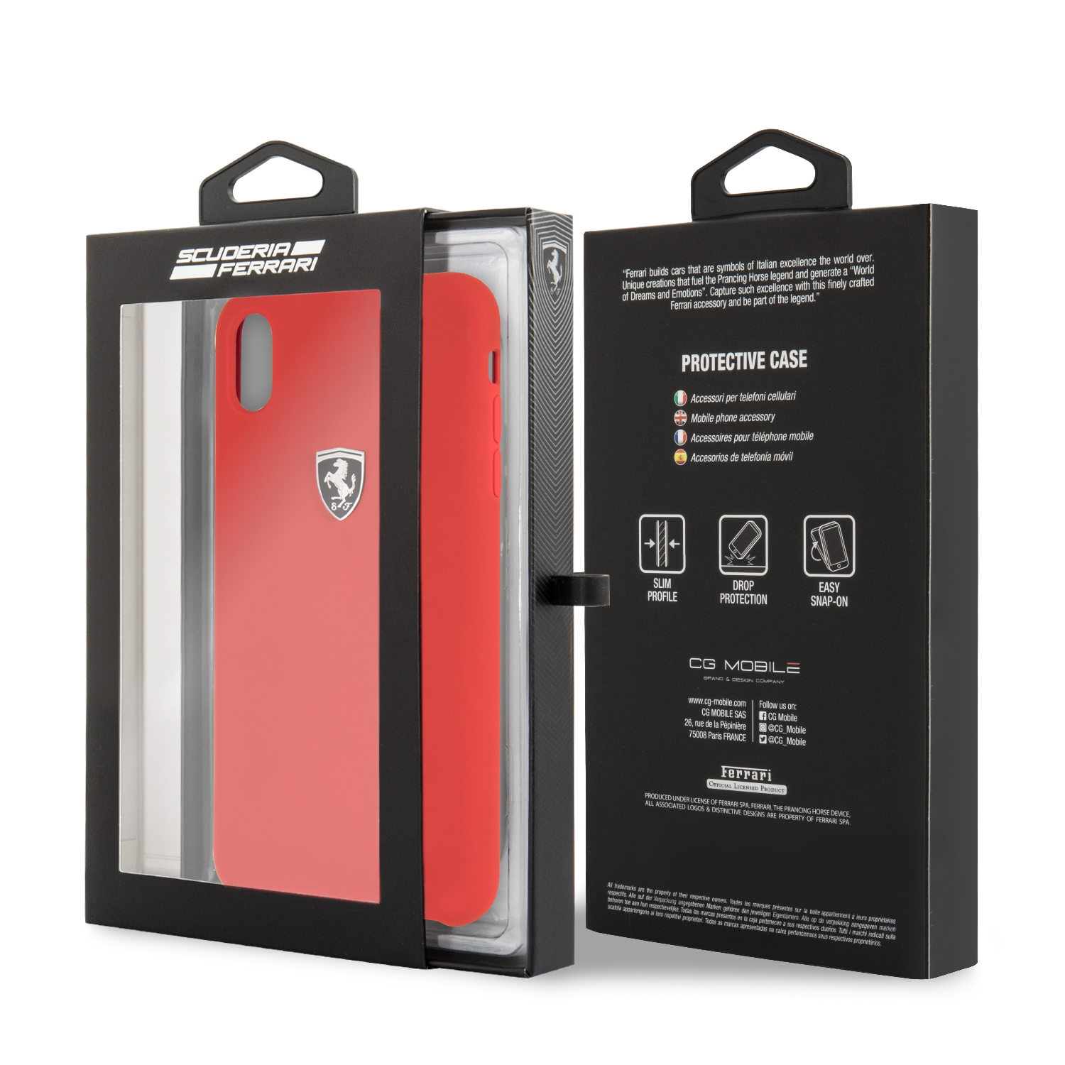 Funda Original IPhone X / IPhone XS Silicon Case RED (Con Blister) - Accel  Movil - Móviles Y Accesorios