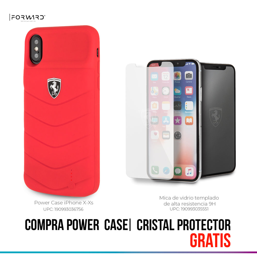 Power Funda Case Ferrari Roja 3600mha iPhone X/xs