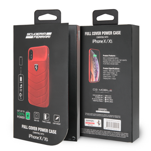 Power Funda Case Ferrari Roja 3600mha iPhone X/xs