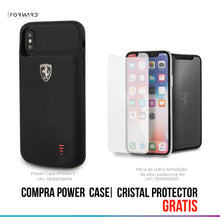 Cargar imagen en el visor de la galería, Power Funda Case Ferrari Negra 3600 mAh iPhone X