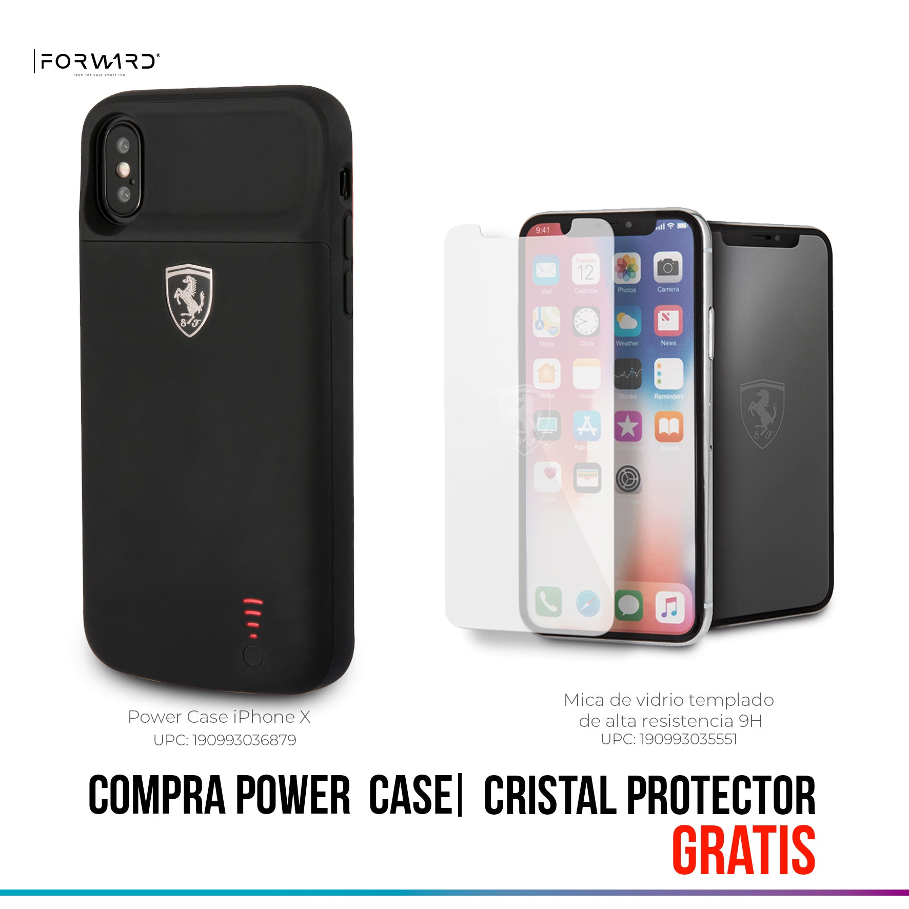 Power Funda Case Ferrari Negra 3600 mAh iPhone X – ForwardContigo