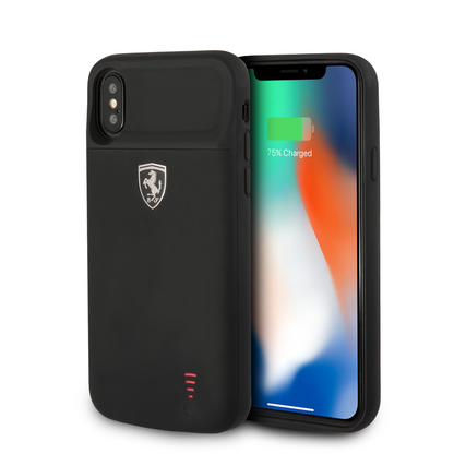 Power Funda Case Ferrari Negra 3600 mAh iPhone X