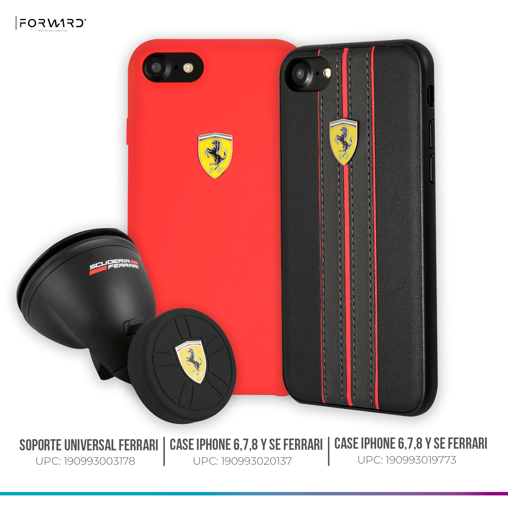 Case/Funda Ferrari iPhone 2022, 6, 7 y Soporte Universal – ForwardContigo