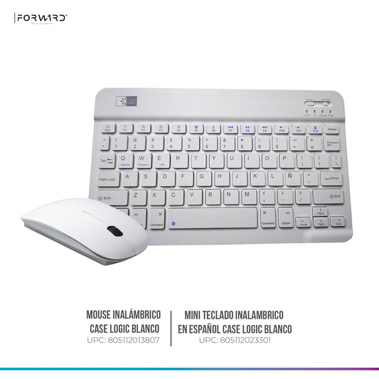 KIT CASE LOGIC MOUSE Y MINITECLADO BLANCO