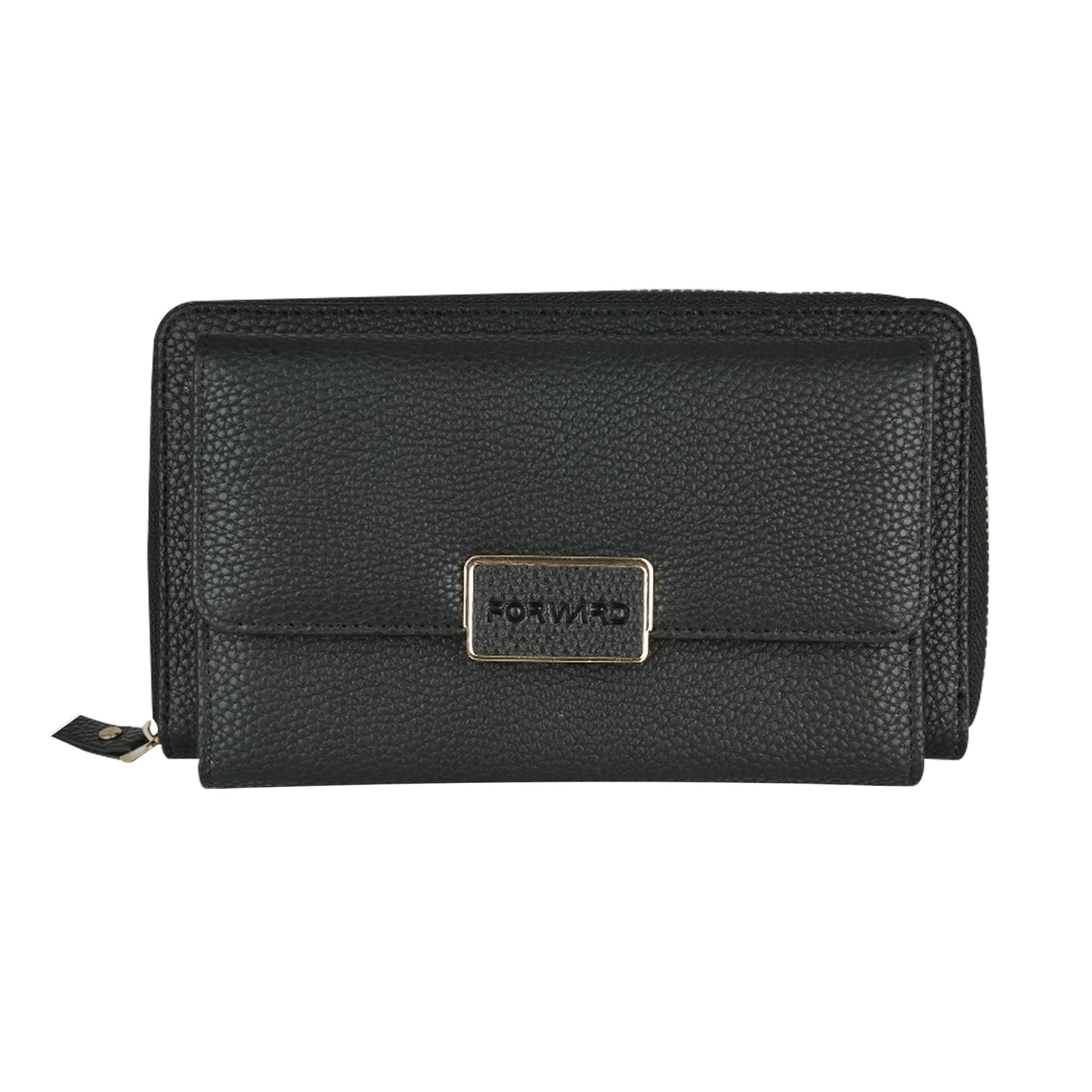 Cartera Forward piel Correa Negra para celular