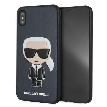 Case/Funda Karl Lagerfeld Silicón Color Negro iPhone XS Max