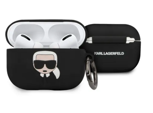 Case/Funda Karl Lagerfeld de Silicón Color Negro AirPods 3