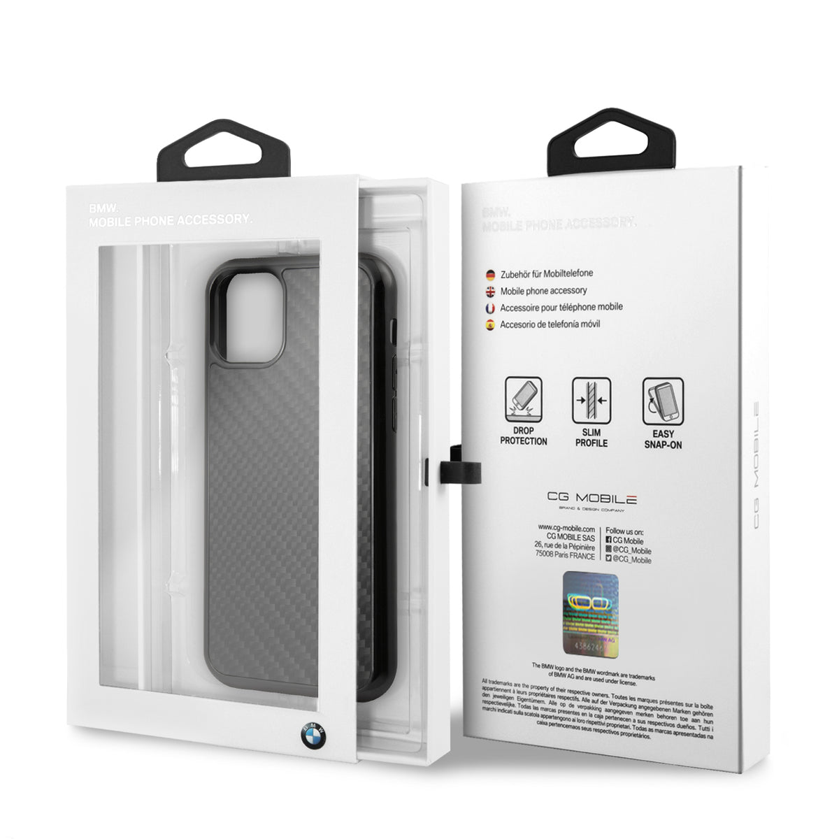 Case Funda BMW Fibra de Carbono iPhone 11 PRO MAX - ForwardContigo