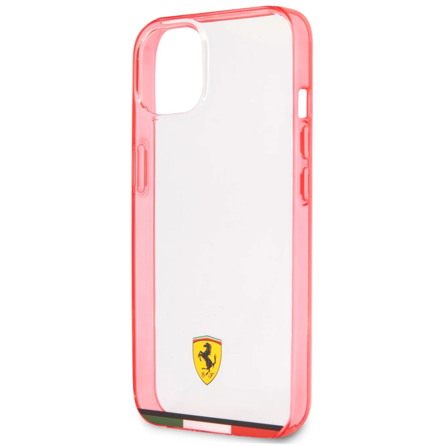 Case/Funda Ferrari Transparente Italia con Contorno Rojo iPhone 13 Pro