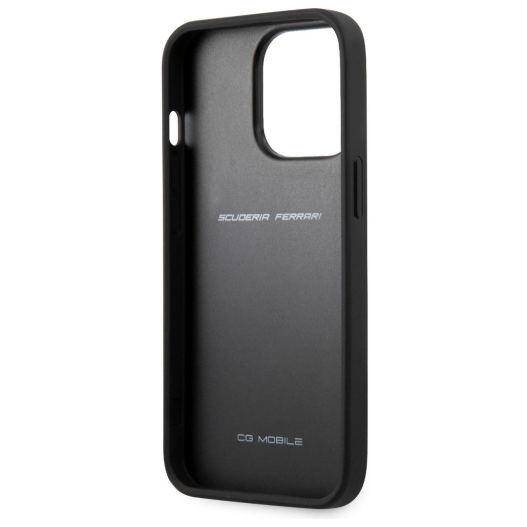 Case/Funda Ferrari de Piel con Costura Roja iPhone 13 Pro Max