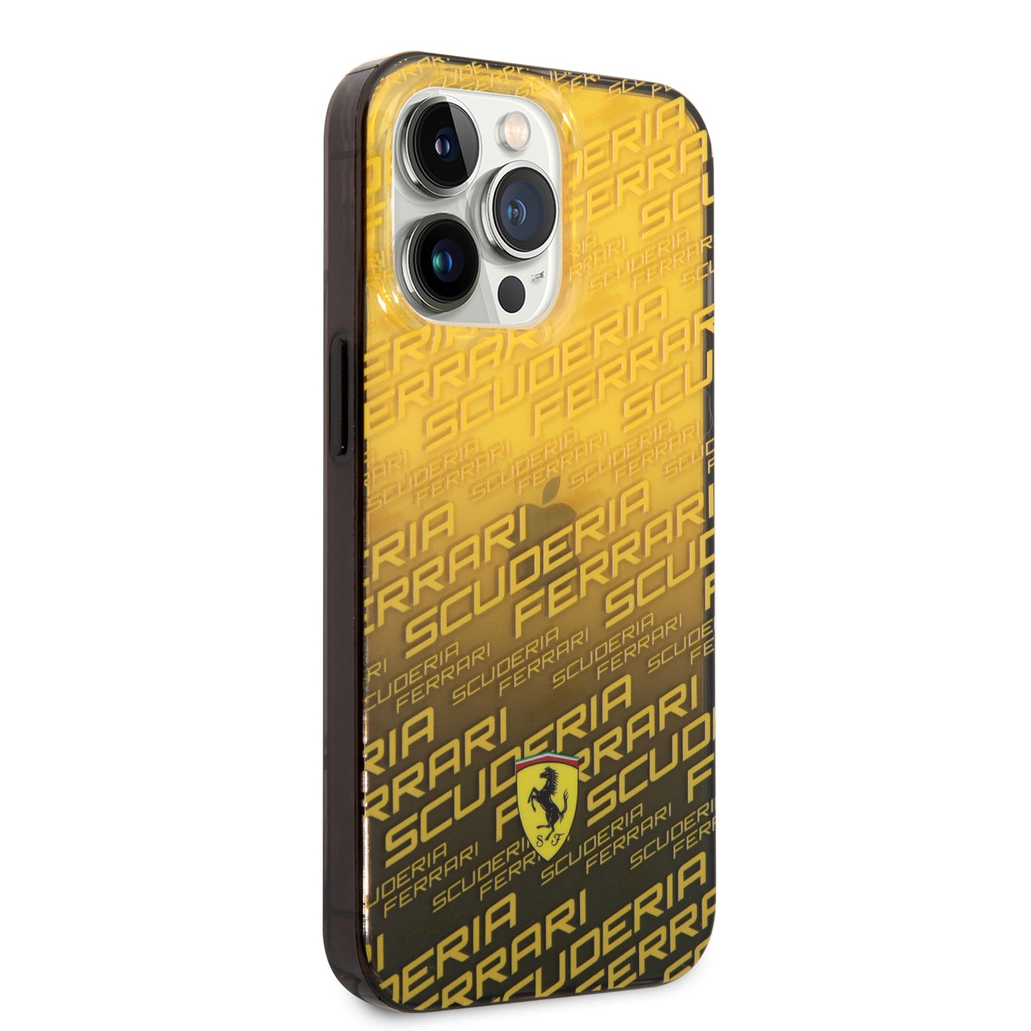 Case/Funda Ferrari Diseño de Scuderia Color Amarillo para iPhone 14 Pro Max
