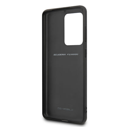 Funda Ferrari Heritage Piel acolchado rojo Samsung Galaxy S20 Ultra