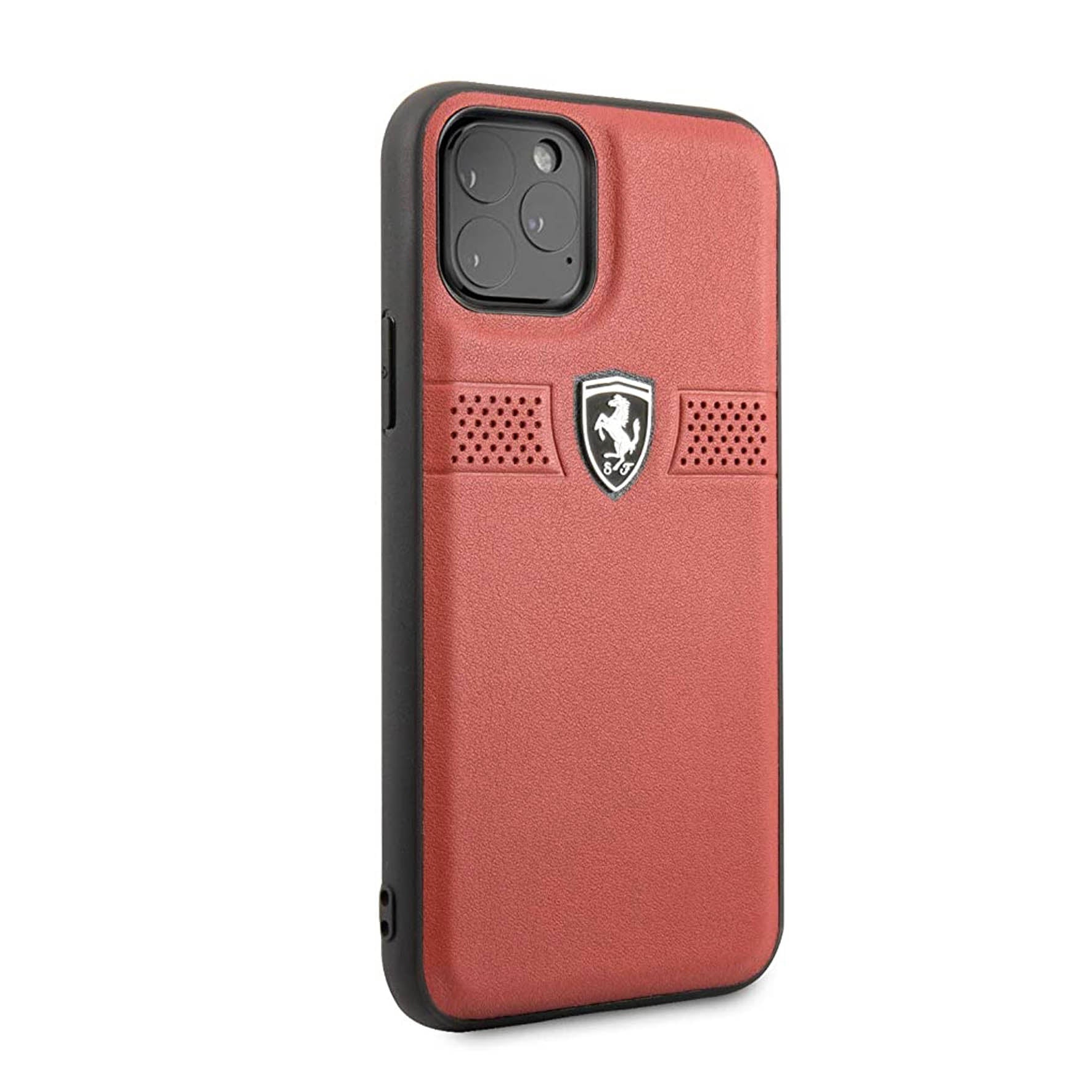 Case/Funda Ferrari de Piel Perforada Color Rojo iPhone 11 Pro Max + Cr –  ForwardContigo