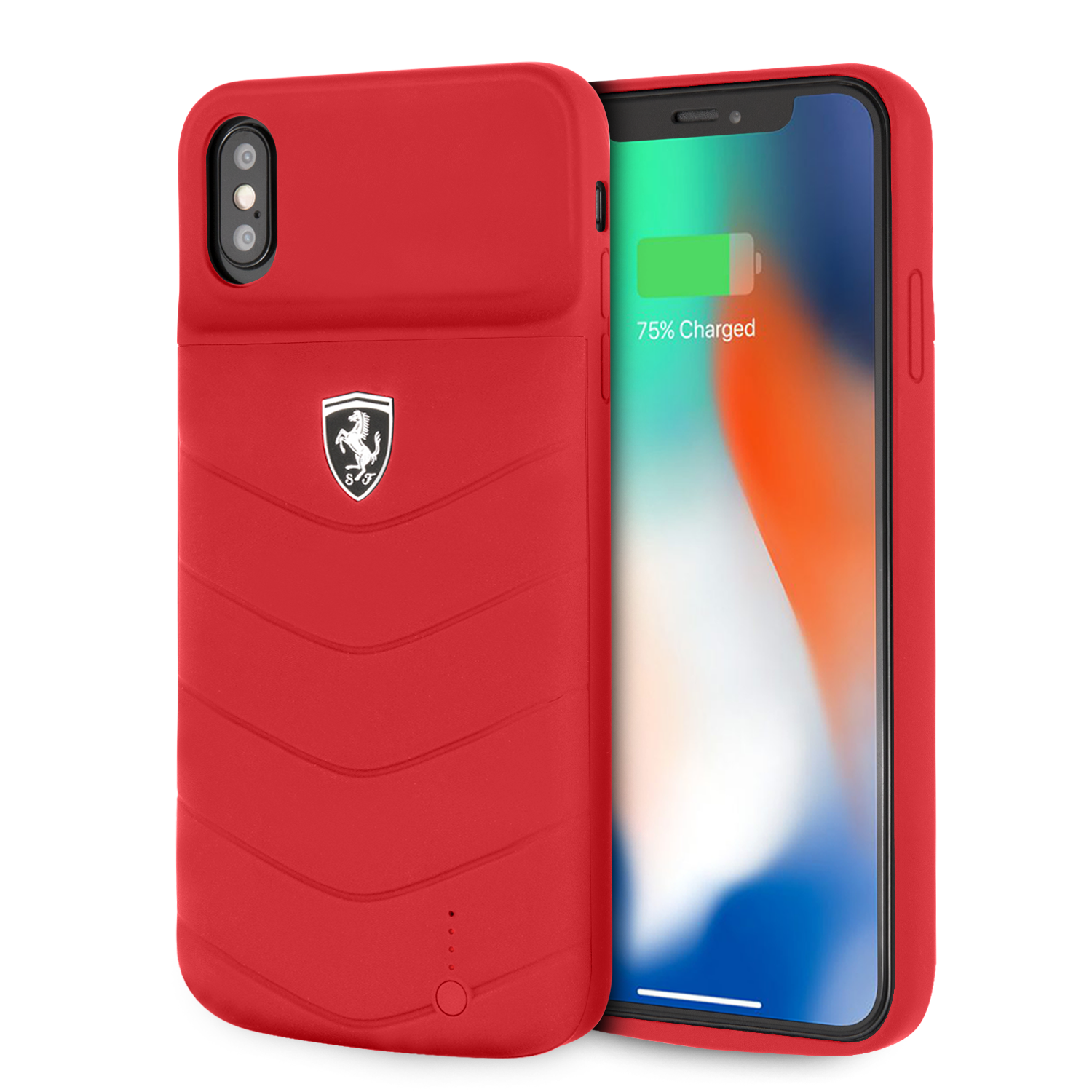 Power Funda Case Ferrari Roja 3600mha iPhone X/xs - ForwardContigo