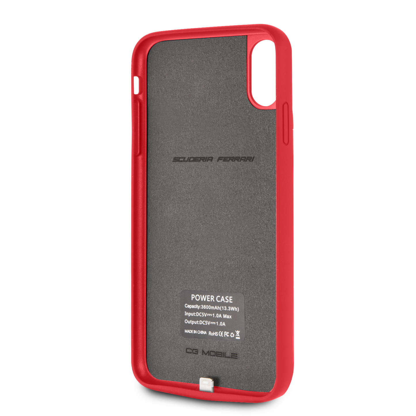 Power Funda Case Ferrari Roja 3600mha iPhone X/xs - ForwardContigo