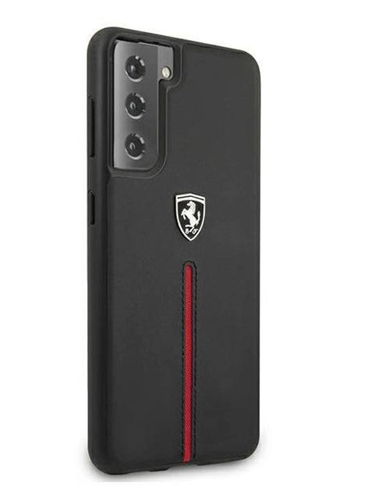 Funda Case  Negra Franja Roja Ferrari Samsung S21