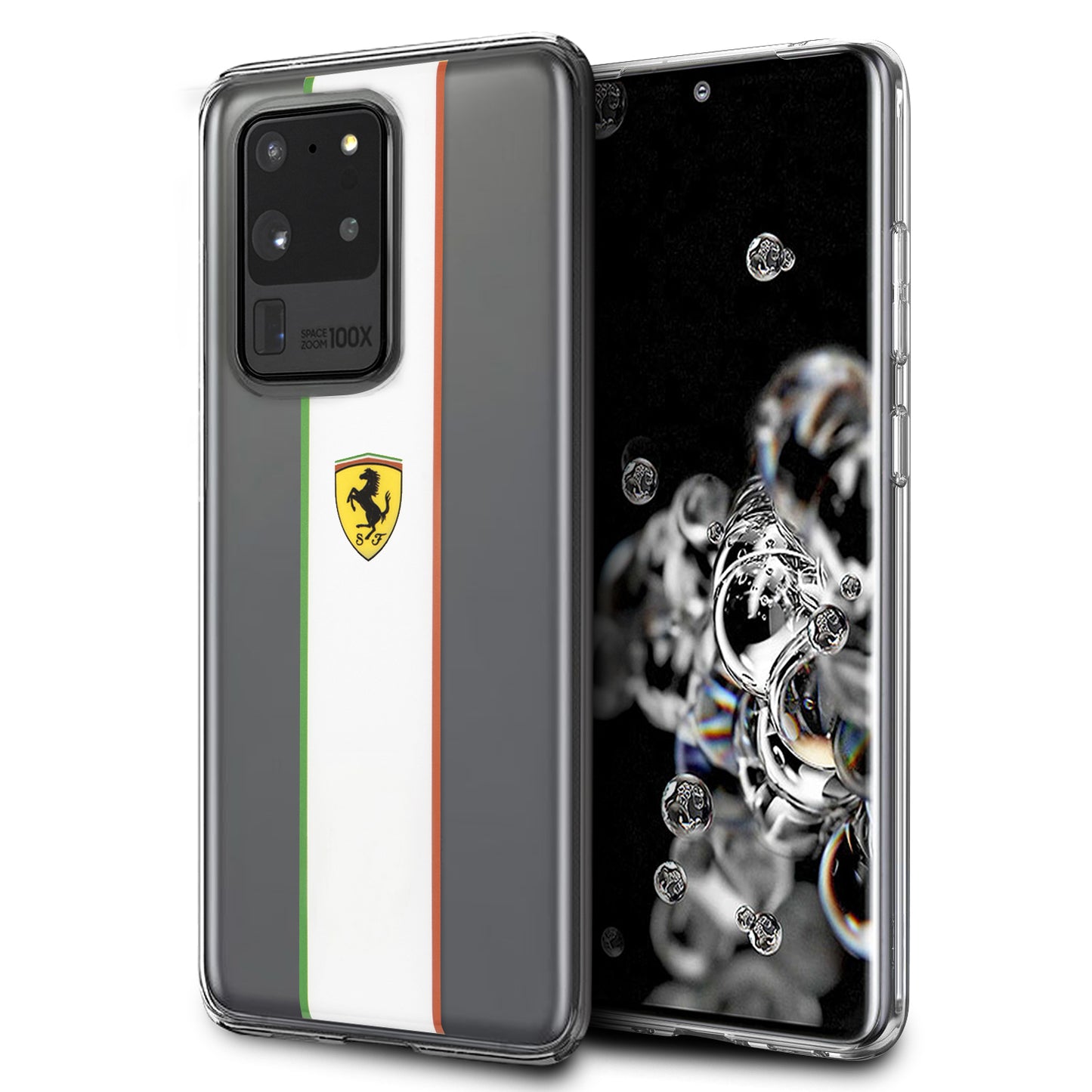 Funda Case Ferrari transparente pista Italia Samsung Galaxy S20 Ultra