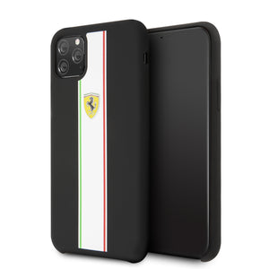 Funda Case Silicon Negra Ferrari iPhone 11 Pro Original - ForwardContigo