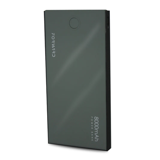 Banco De Carga 8,000 mAh , Negro Con Gris- Forward - ForwardContigo