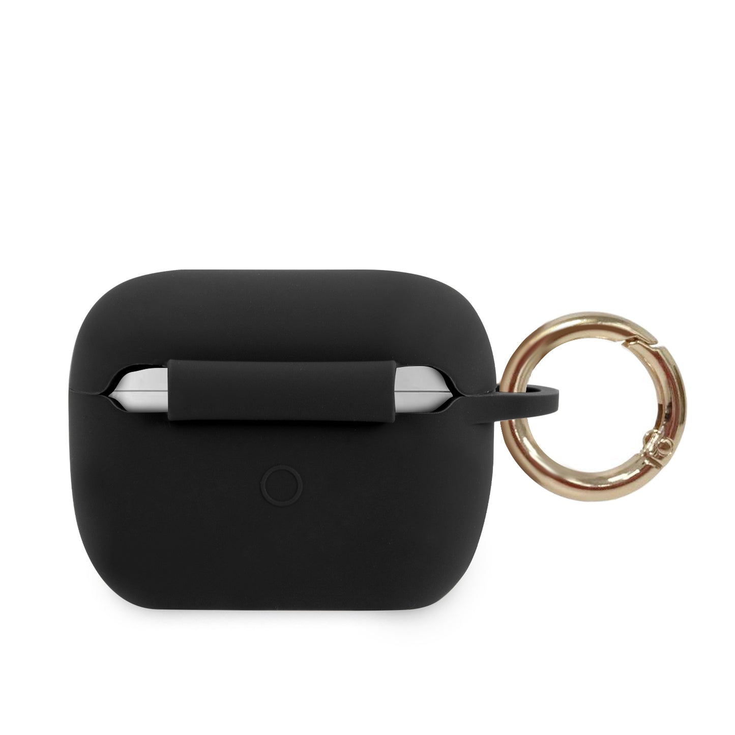 Case/Funda Guess de Silicón Negro con Logotipo Dorado Airpods Pro / Pro 2