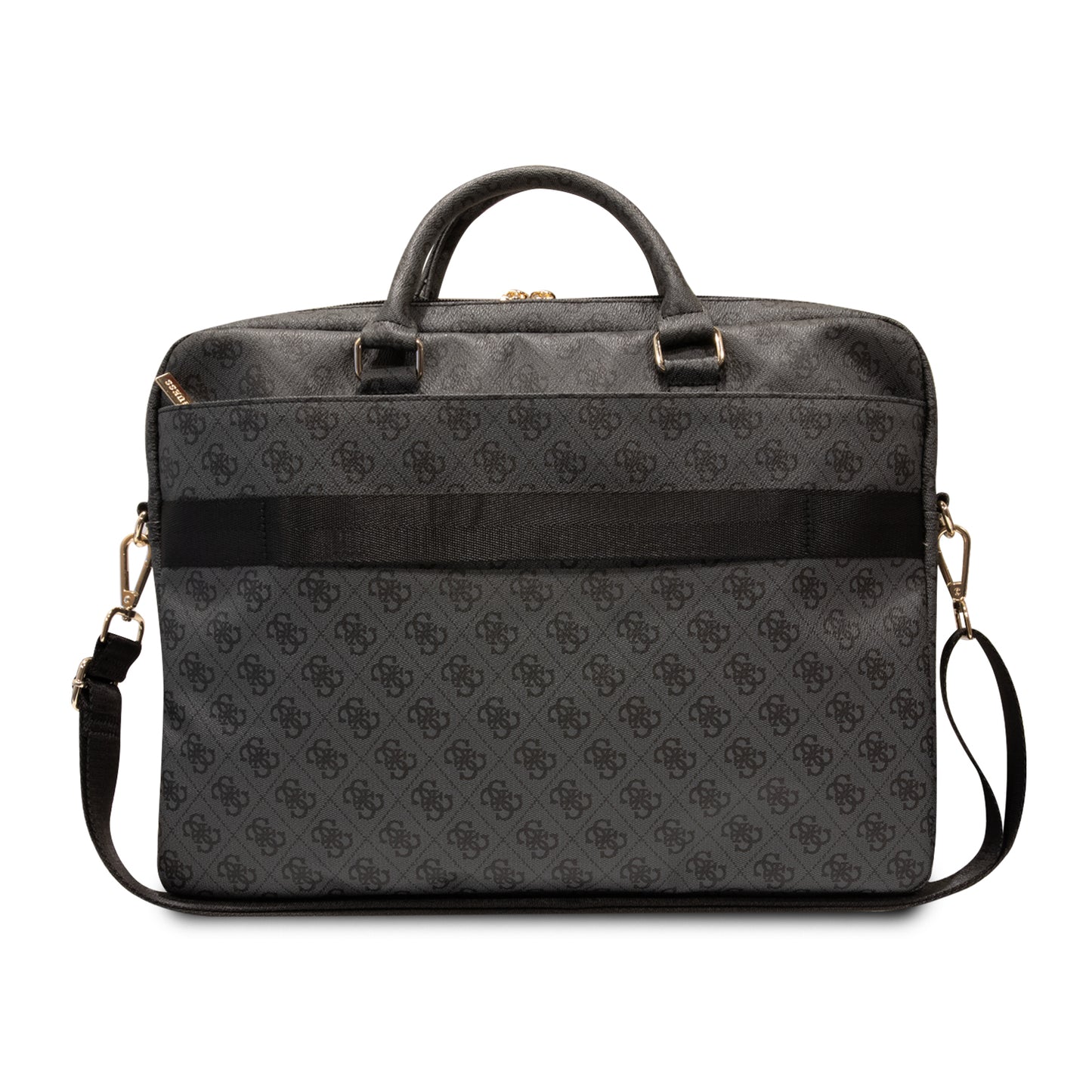 Bolso/Portafolio Guess Diseño 4G y Printed Stripes Color Negro