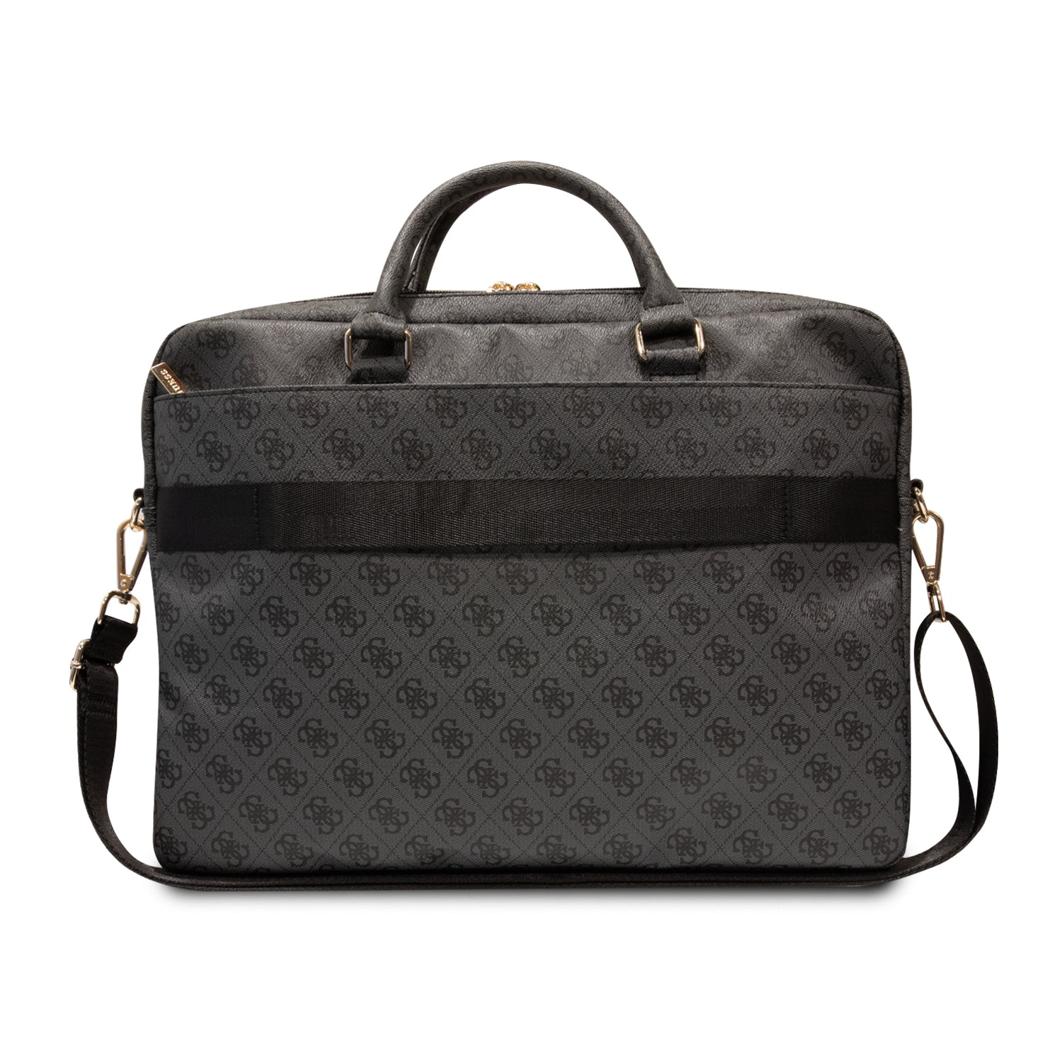 Bolso/Portafolio Guess Diseño 4G y Printed Stripes Color Negro