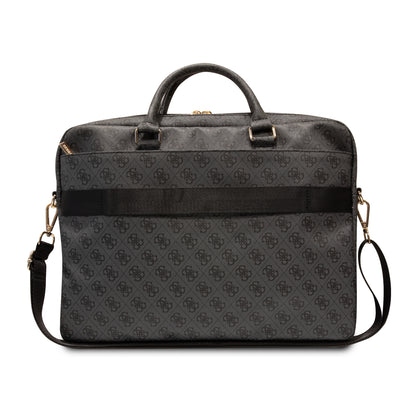 Bolso/Portafolio Guess Diseño 4G y Printed Stripes Color Negro