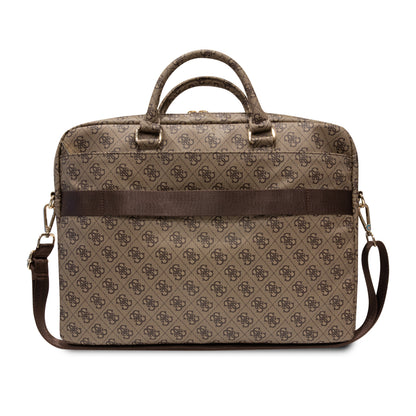 Bolso/Portafolio Guess Diseño 4G y Printed Stripes Color Cáfe