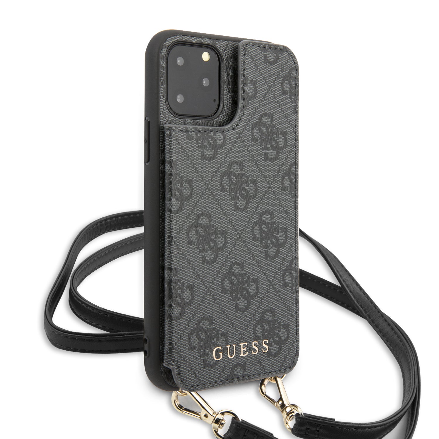 Case/Funda Guess PC/TPU Crossbody 4G Color Gris iPhone 11 Pro Max