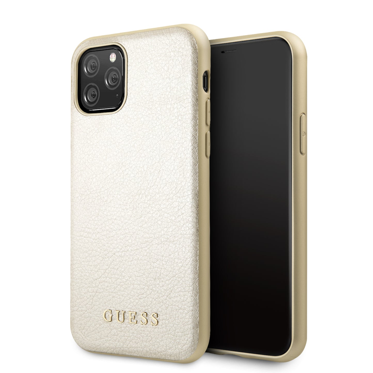 Funda Case Tipo Piel Guess Beige iPhone 11 Pro - ForwardContigo