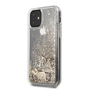 Case/Funda Guess con Brillos Dorados iPhone 11 Pro Max + Cristal Protector GRATIS